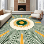 Radiant Sunburst Starburst Patterns Rug