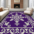 Intricate Floral Frame With Central Medallion Rug