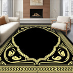 Golden Floral Archway Pattern Rug