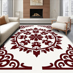 Classic Scroll and Floral Mandala Design Rug