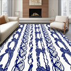Classic Knotted Rope Pattern Rug