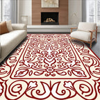 Ornate Floral Vine Pattern Rug