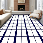 Bold Lattice Geometric Abstract Design Rug