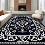 Cream Ornamental Classic Design Rug