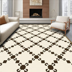 Classic Diamond Lattice Pattern Rug