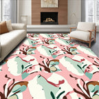 Abstract Organic Brushstroke Pattern Rug