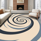 Abstract Swirl Pattern Design Rug