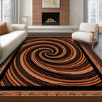 Trippy Swirl Pattern Rug