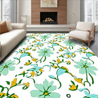 Spring Floral Vine Pattern Rug