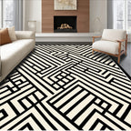 Bold Abstract Geometric Stripe Rug