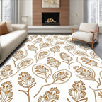 Botanical Branch Outline Pattern Rug