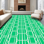 Modern Geometric Lattice Design Rug