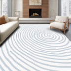 Abstract Spiral Pattern Rug