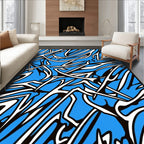 Dynamic Abstract Graphic Flow Rug