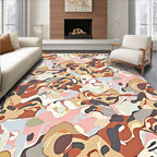 Abstract Organic Flowing Modern Design Rug