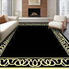 Classic Interlocking Rope Border Design Rug
