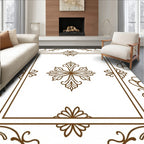 Ornate Floral Vine Pattern Rug