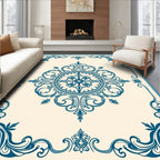 Ornate Floral Medallion Pattern Rug