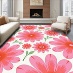 Retro Flower Garden Cream Rug