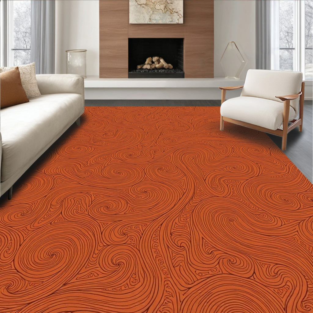 Intricate Swirl Pattern Rug