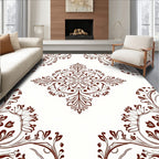 Intricate Floral Medallion Design Rug