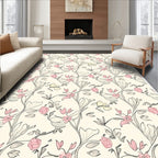 Delicate Floral Vine Pattern Rug