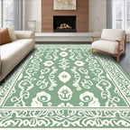 Ornate Floral Bordered Pattern Rug