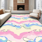 Pastel Abstract Contour Organic Rug