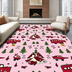Red Caravan Forest Adventure Rug