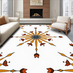 Sunburst Arrow Motif Rug