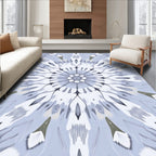 Delicate Floral Mandala Pattern Rug