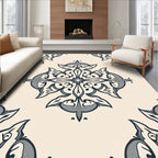 Ornate Floral Medieval Pattern Rug