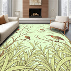 Birds Perched on Spring Branches Rug