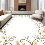Whimsical Floral Vine Pattern Rug