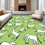 Whimsical Animals Pattern Rug