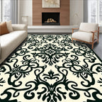 Damask Floral Patterned Classic Rug