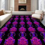 Bold Jewel-Toned Geometric Pattern Rug
