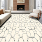 Geometric Hexagon Outline Pattern Rug
