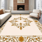 Damask Inspired Filigree Pattern Rug