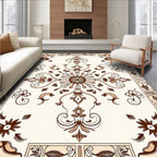 Vintage Floral Scrollwork Pattern Rug