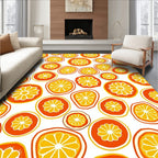 Citrus Slice Pattern Design Rug