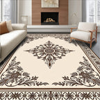 Ornate Laurel Floral Medallion Rug
