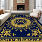 Ornate Sunburst Frame Pattern Rug