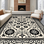 Vintage Floral And Star Pattern Rug