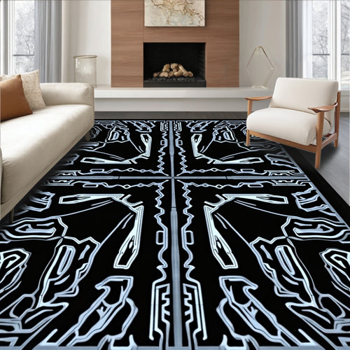 Abstract Geometric Symmetry Design Rug