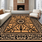 Intricate Floral Mandala Inspired Pattern Rug