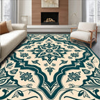 Classic Floral Medallion Pattern Rug