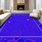Starry Night Swirl Pattern Rug