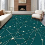 Constellation Woven Star Pattern Rug