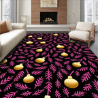 Pink Pine Golden Bauble Collage Rug